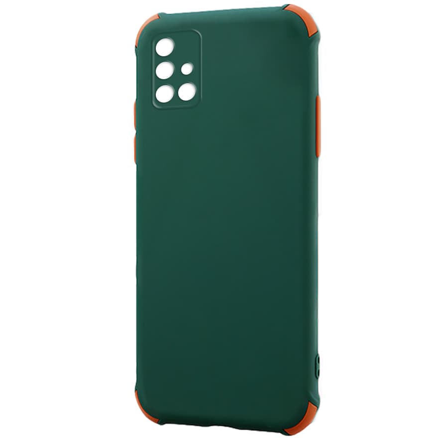 Husa spate pentru Samsung Galaxy M31s - Air Matte Case Verde/Portocaliu