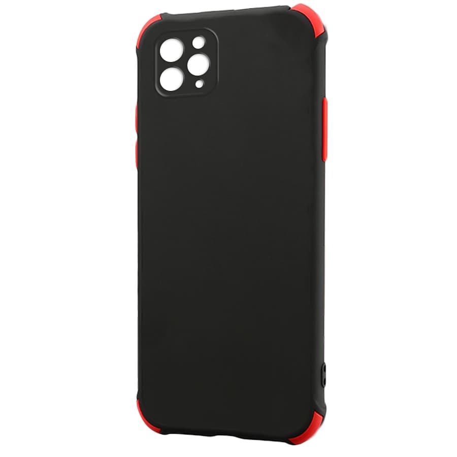 Husa spate pentru iPhone 12 Pro Max - Air Matte Case Negru/Rosu