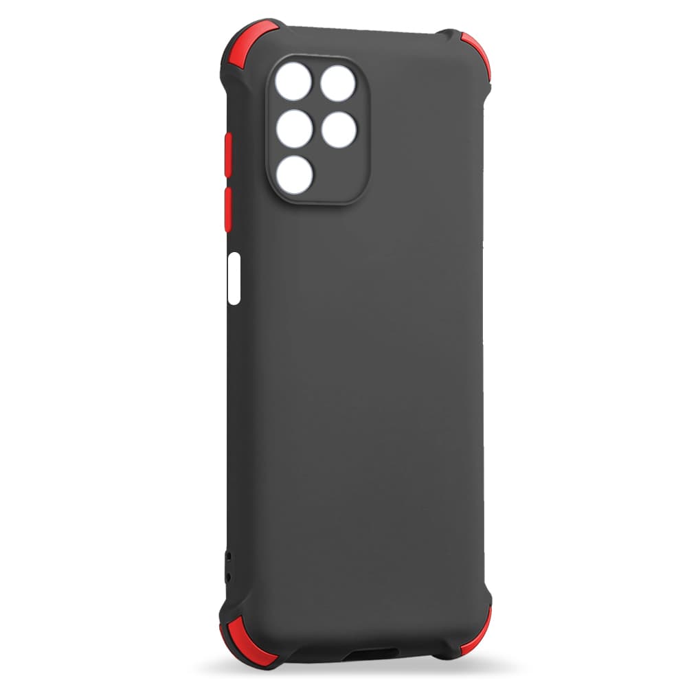 Husa spate pentru Samsung Galaxy A12 - Air Matte Case Negru/Rosu