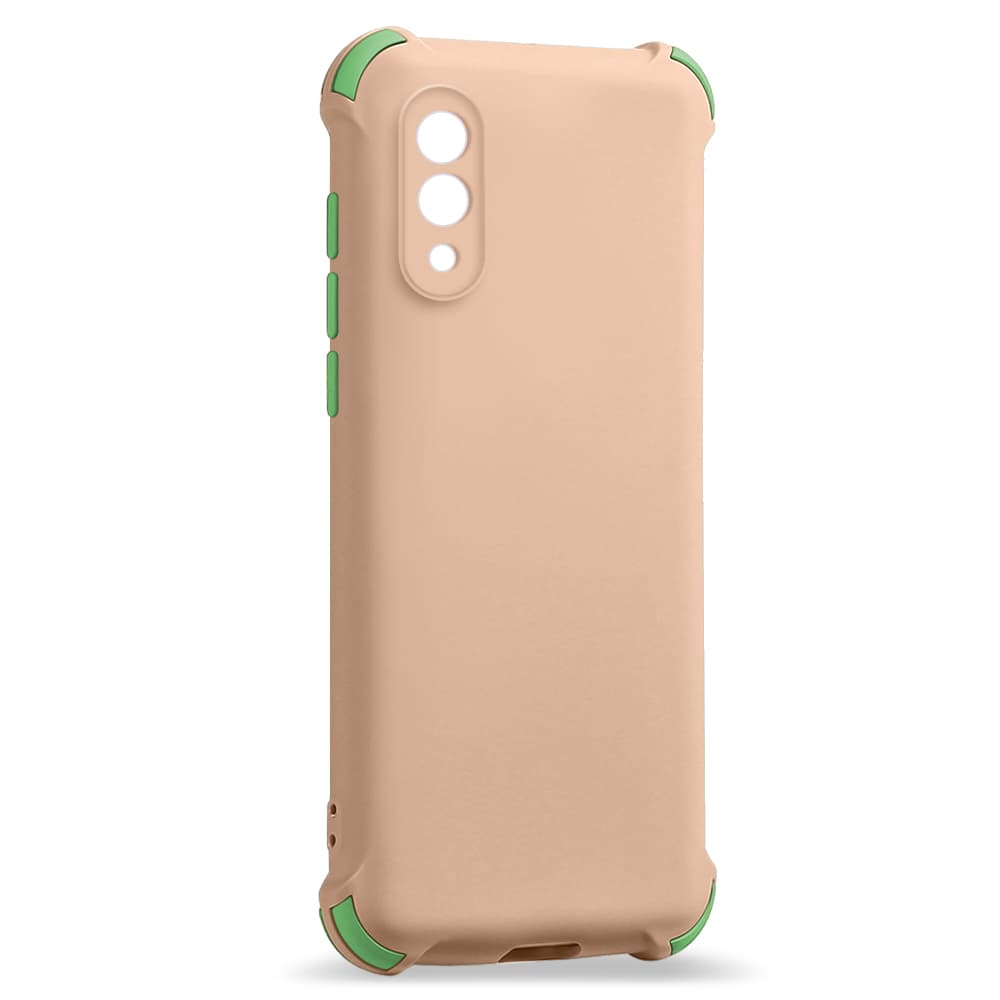 Husa spate pentru Samsung Galaxy A02 - Air Matte Case Roz/Verde