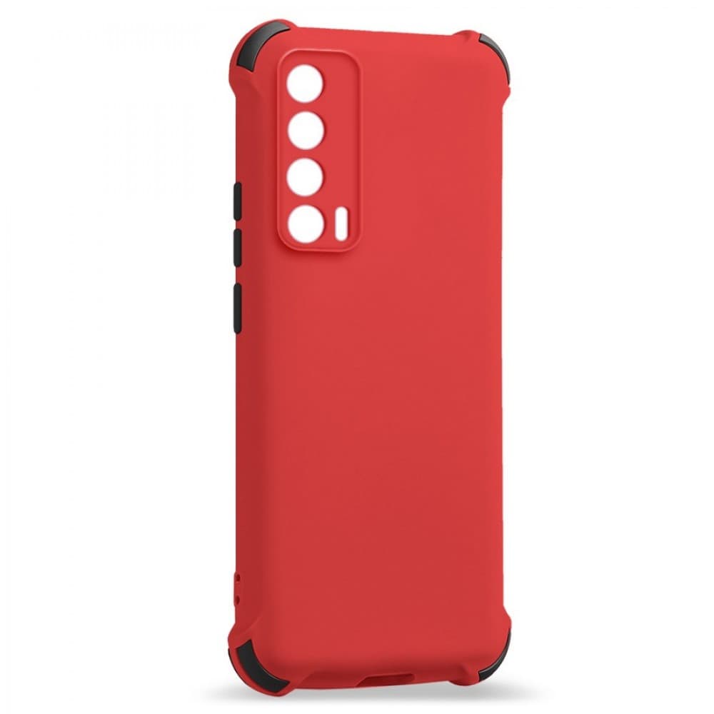 Husa spate pentru Huawei P Smart 2021 - Air Matte Case Rosu/Negru