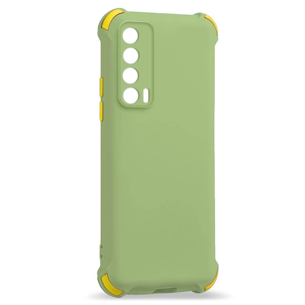 Husa spate pentru Huawei P Smart 2021 - Air Matte Case Verde/Galben