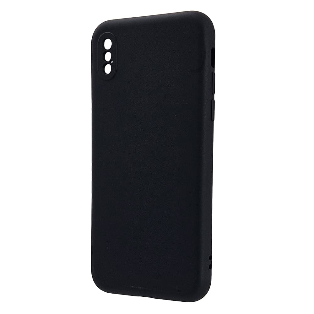 Husa spate pentru iPhone X B-Silicon case - Negru