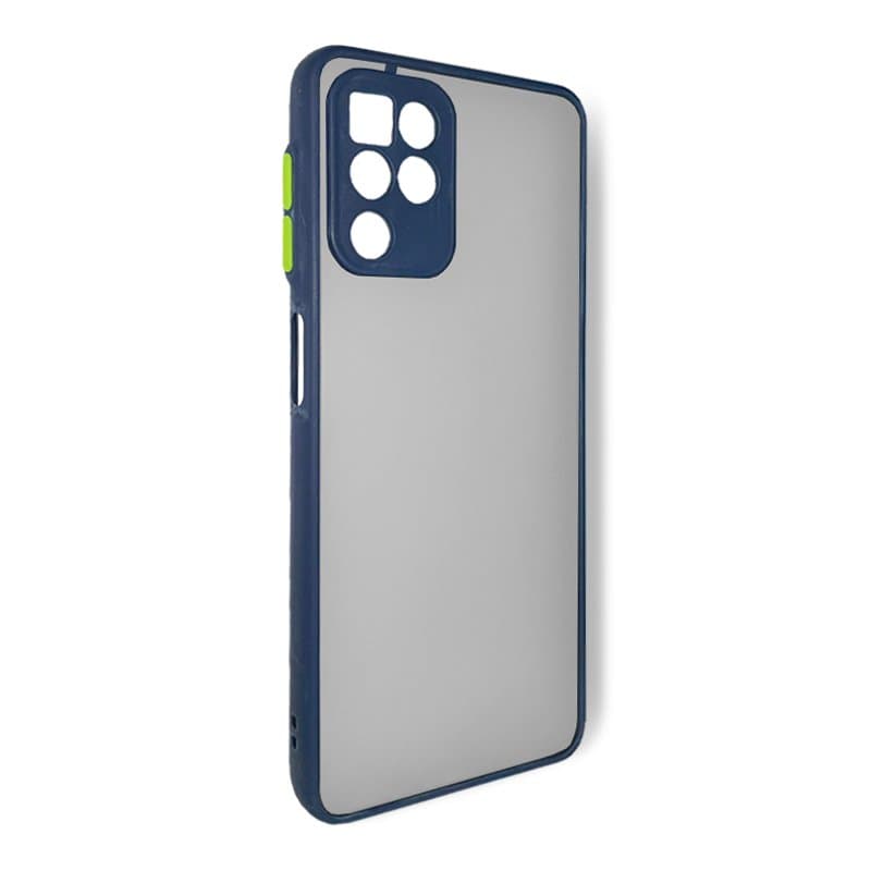 Husa spate pentru Samsung Galaxy A22 4G - Button Case Albasru / Verde