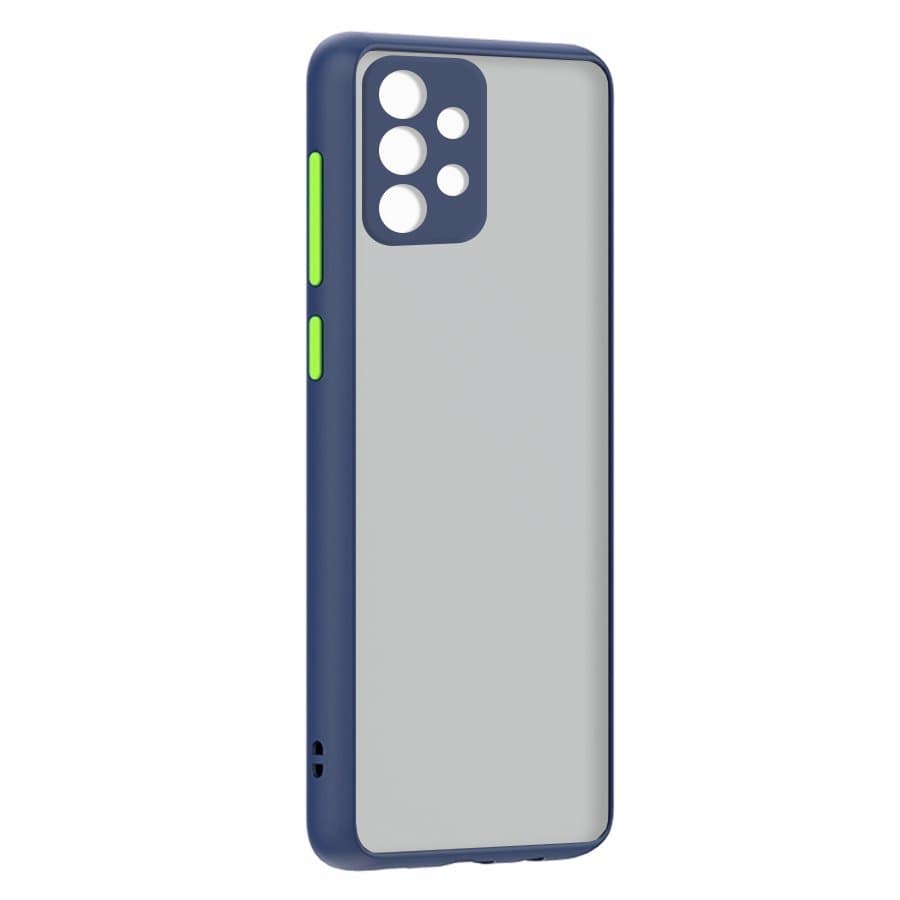 Husa spate pentru Samsung Galaxy A52s 5G - Button Case Albastru / Verde