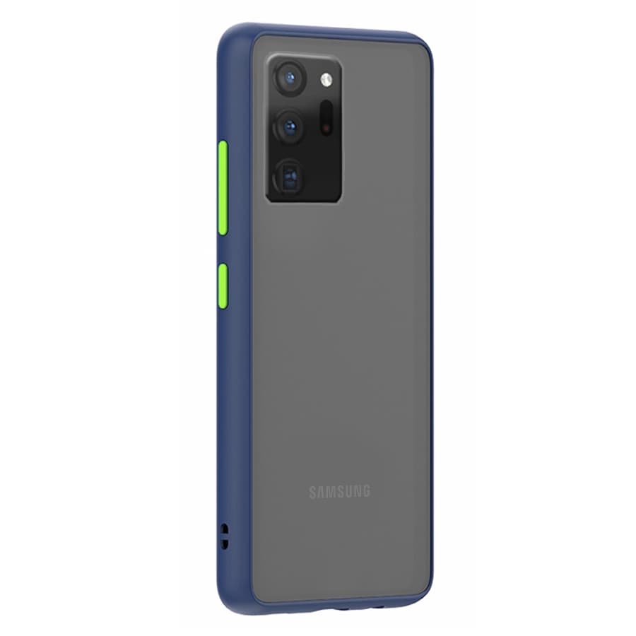 Husa spate pentru Samsung Galaxy Note 20 Ultra - Button Case Albastru / Verde