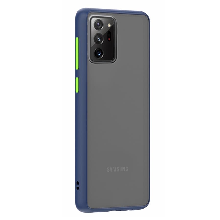 Husa spate pentru Samsung Galaxy Note 20 - Button Case Albastru / Verde