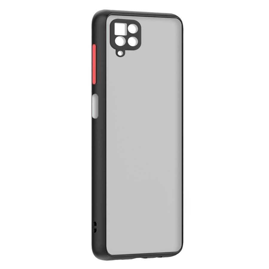 Husa spate pentru Samsung Galaxy M12 - Button Case Negru / Rosu