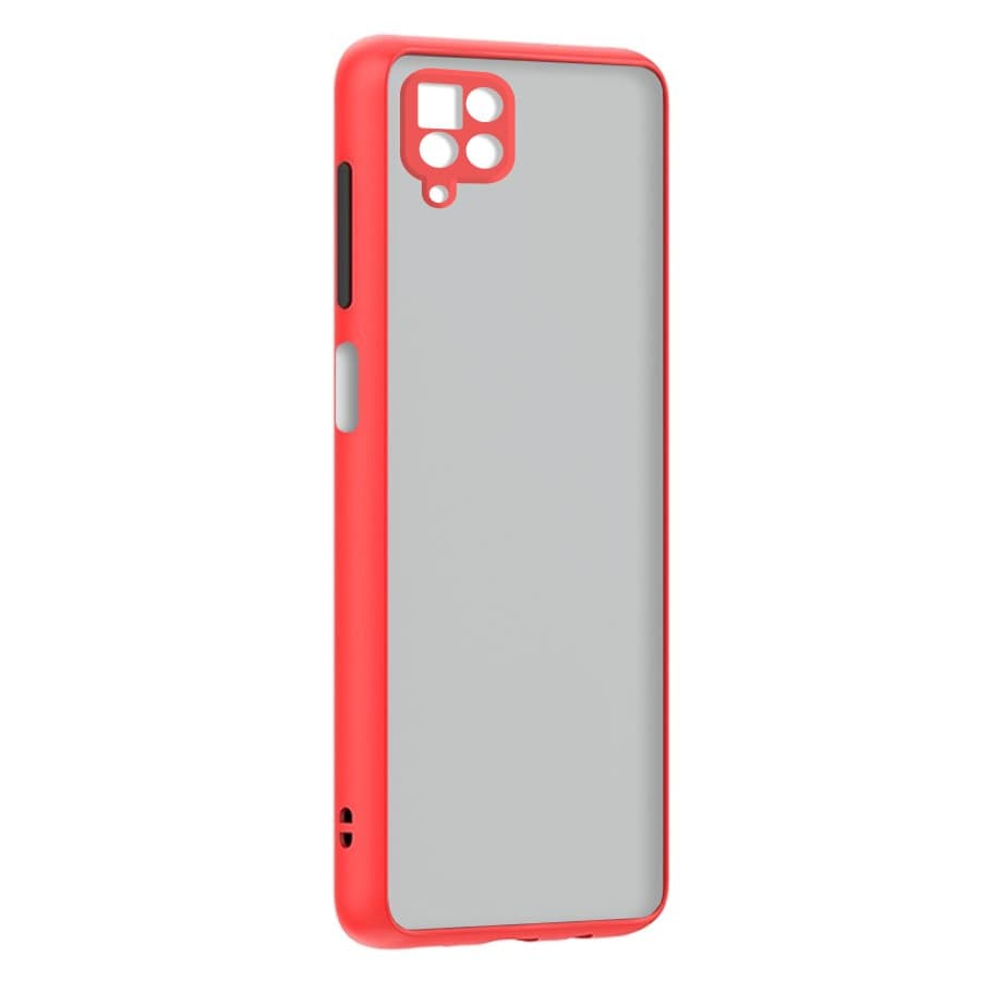 Husa spate pentru Samsung Galaxy M12 - Button Case Rosu / Negru