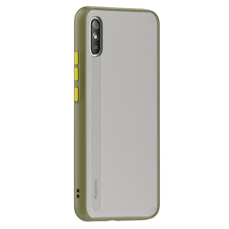 Husa spate pentru Xiaomi Redmi 9A - Button Case Army / Portocaliu