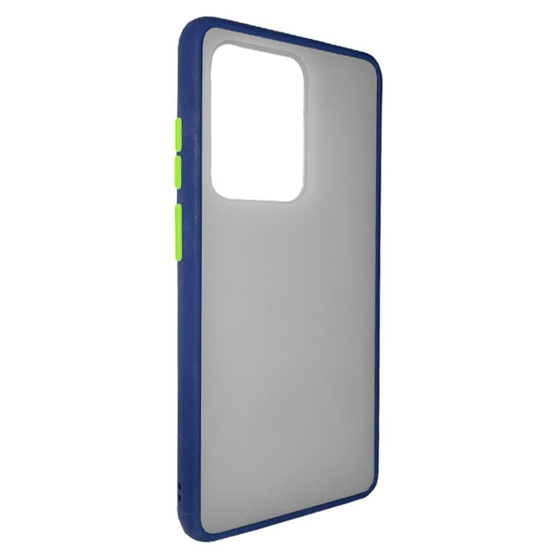 Husa spate pentru Samsung Galaxy S20 Ultra - Button Case Albastru / Verde