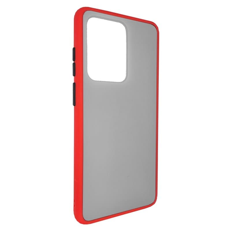 Husa spate pentru Samsung Galaxy S20 Ultra - Button Case Rosu / Negru