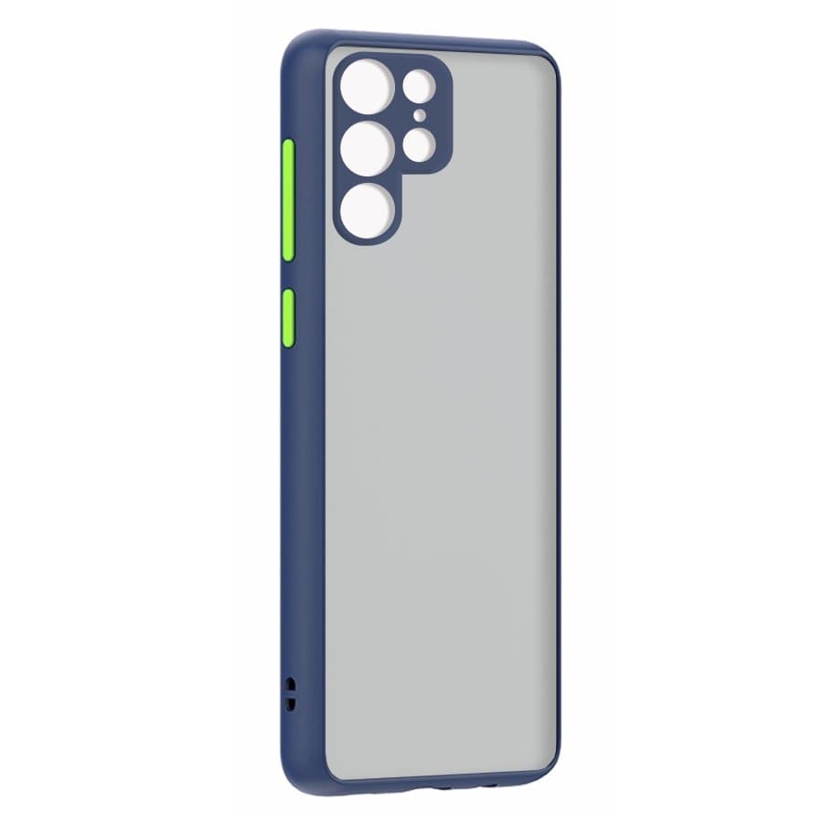 Husa spate pentru Samsung Galaxy S22 - Button Case Albastru / Verde
