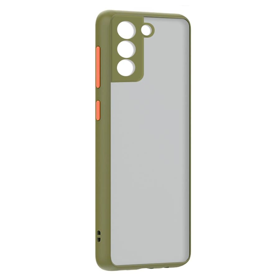 Husa spate pentru Samsung Galaxy S22 - Button Case Army / Portocaliu