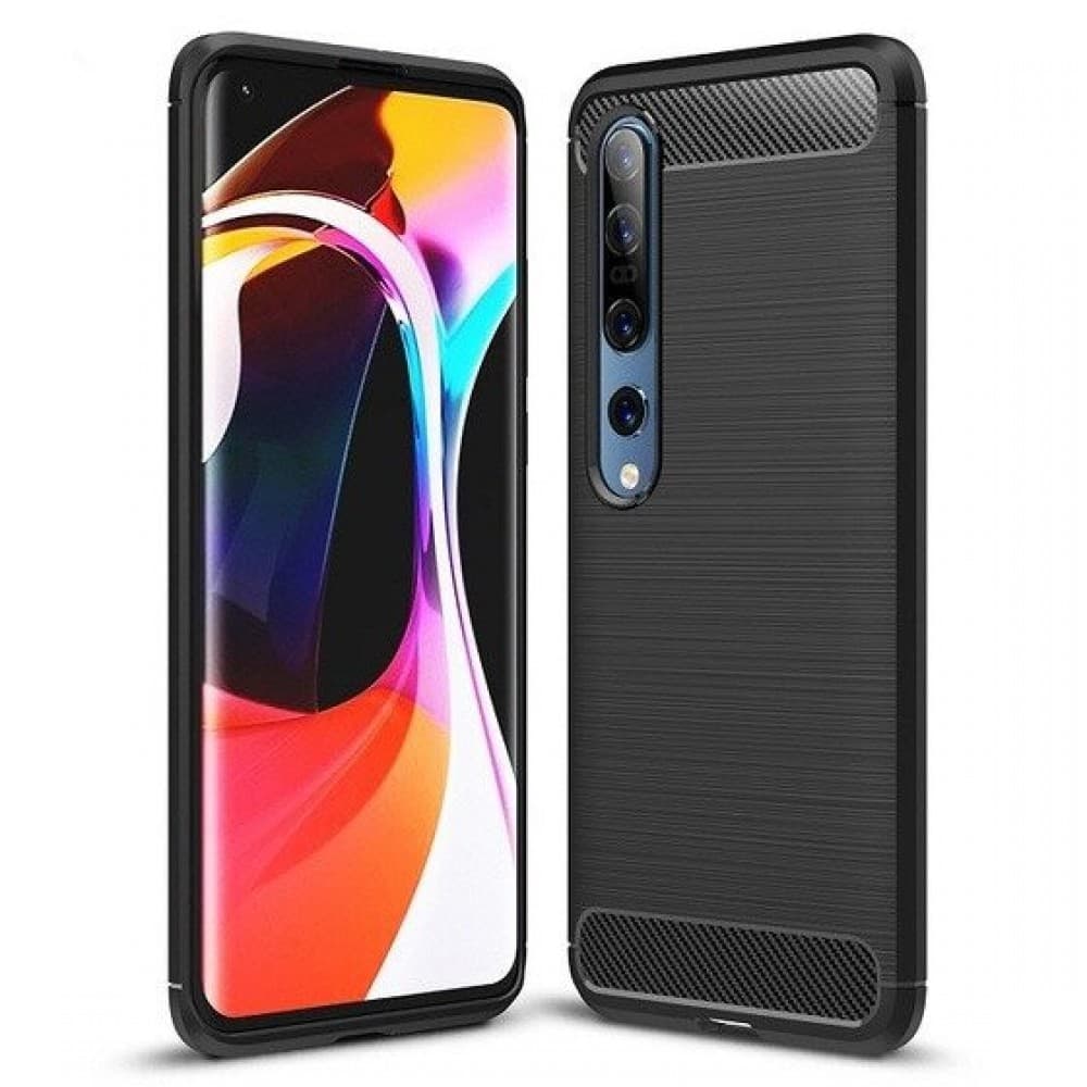 Husa spate pentru Xiaomi Mi 10 Pro - Carbon TPU