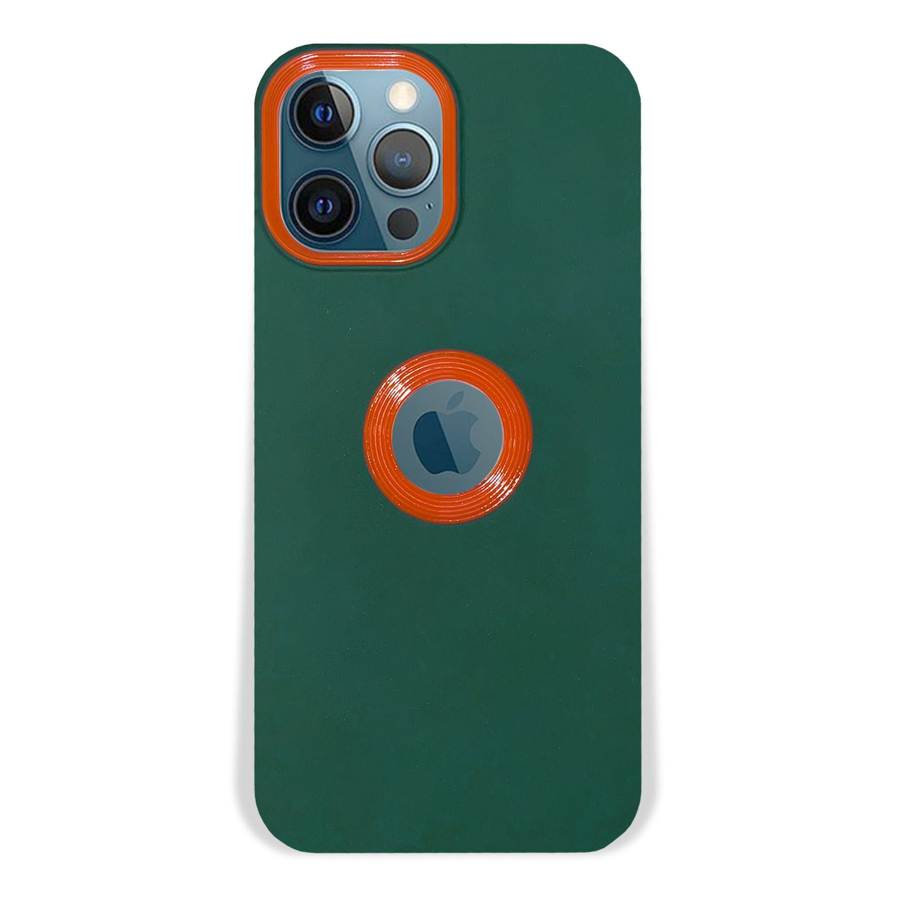 Husa spate pentru iPhone 12 Pro Max - Circle Case Verde Crud & Rosu