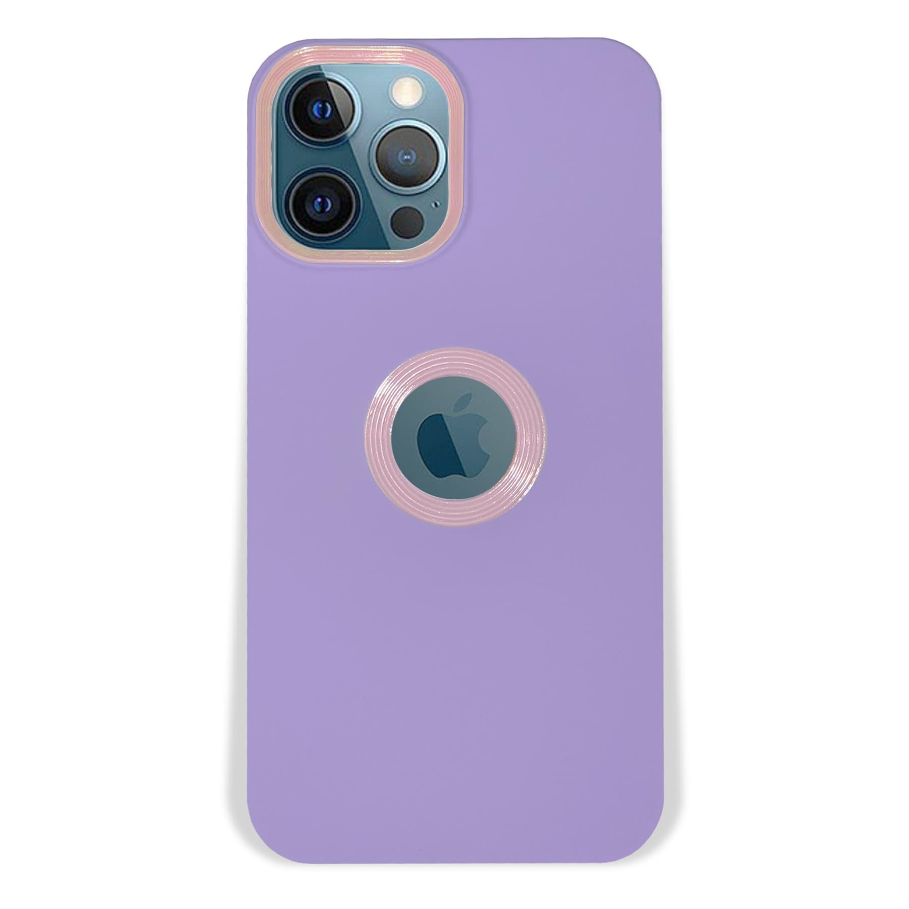 Husa spate pentru iPhone 12 / 12 Pro - Circle Case Mov & Roz pal