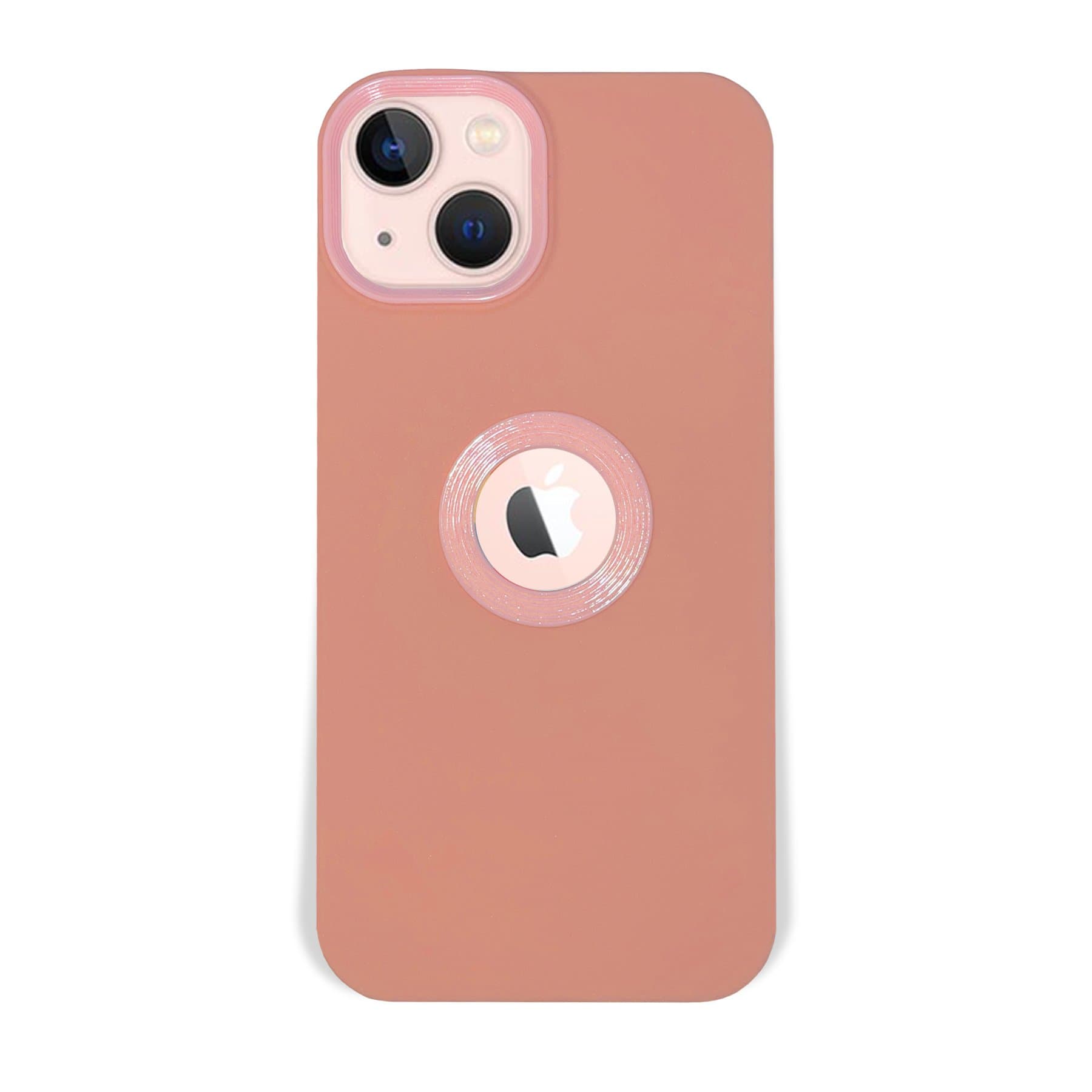 Husa spate pentru iPhone 13 - Circle Case Roz Prafuit & Roz
