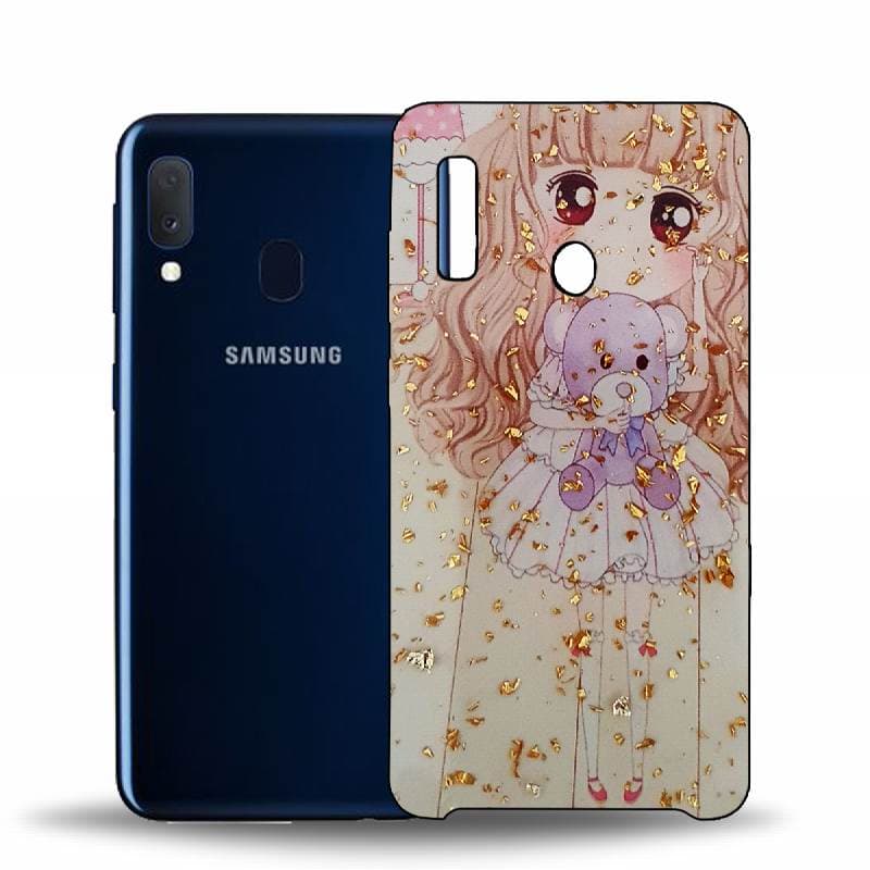 Husa de protectie spate Glamour pentru Samsung Galaxy A20e - Gold