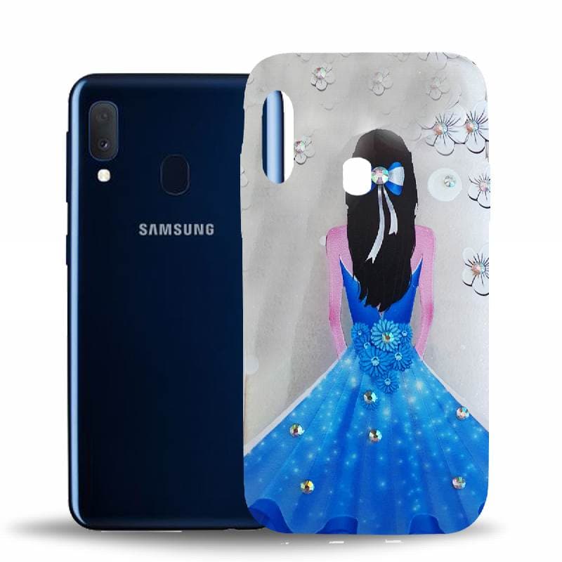 Husa spate pentru Samsung Galaxy A20e - Ultrathin Diamond Albastru