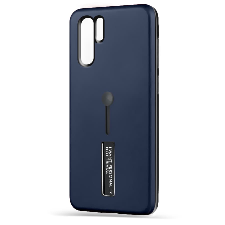 Husa spate pentru Huawei P30 Pro - Hard Case Stand Albastru
