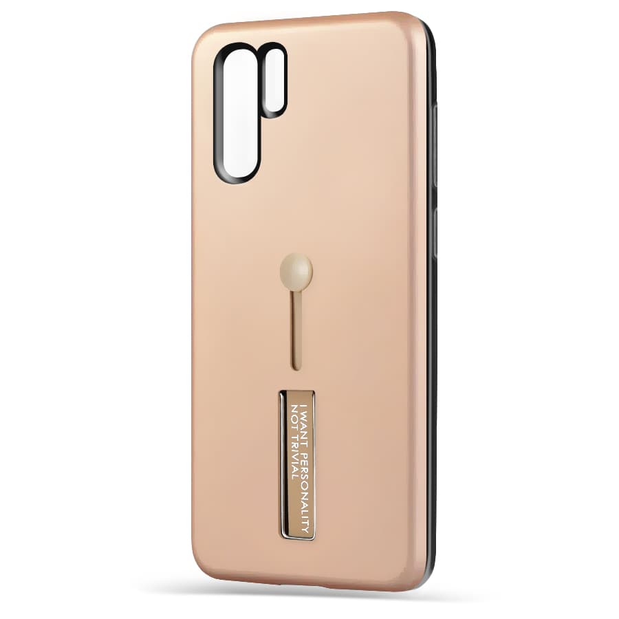 Husa spate pentru Huawei P30 Pro - Hard Case Stand Gold