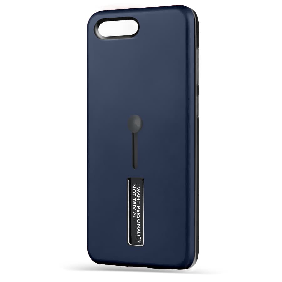 Husa spate pentru iPhone 7 Plus - Hard Case Stand Albastru