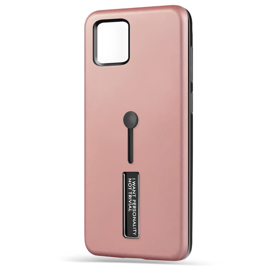 Husa spate pentru Huawei P40 Lite - Hard Case Stand Rose