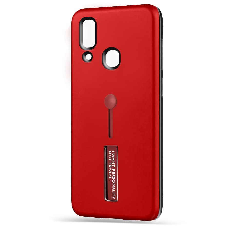 Husa spate pentru Samsung A20e - Hard Case Stand Rosu
