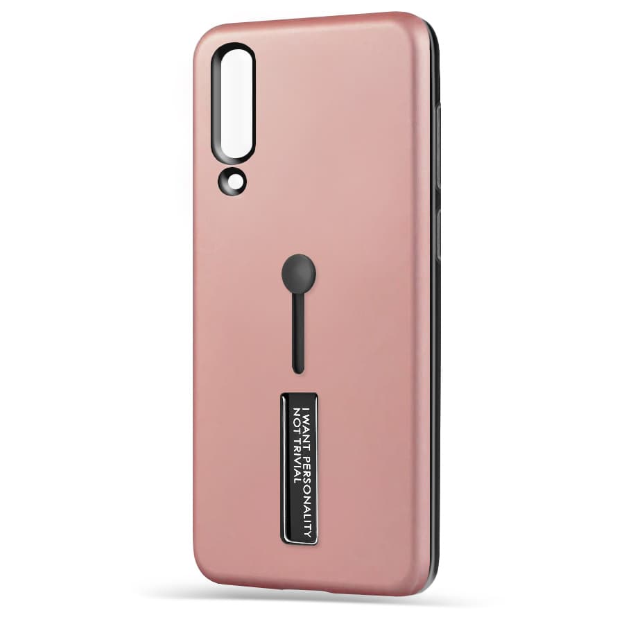 Husa spate pentru Samsung A30s - Hard Case Stand Rose