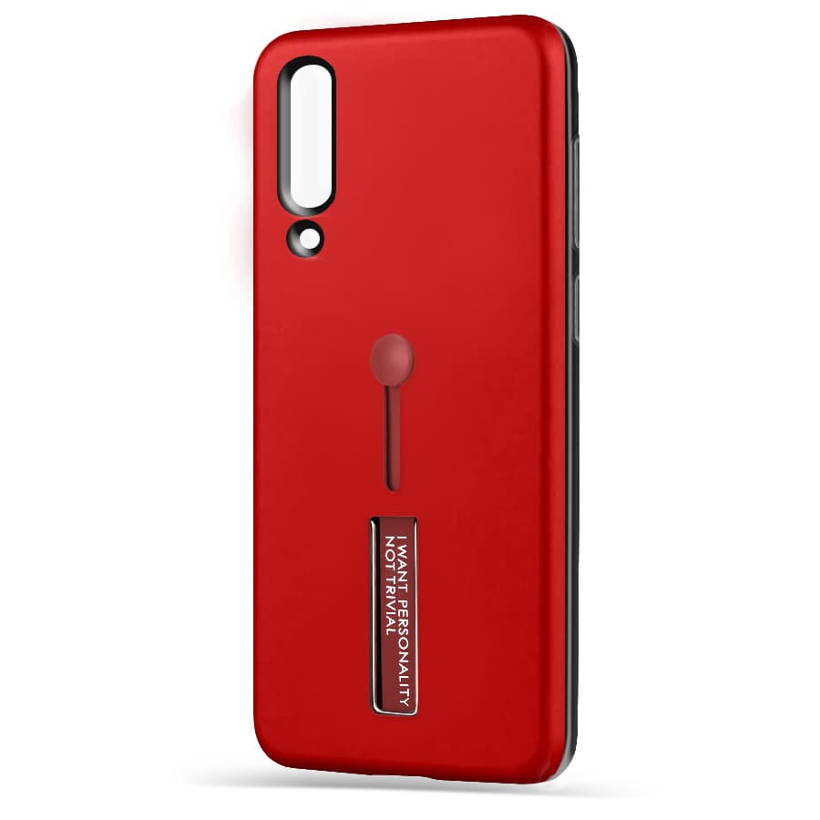 Husa spate pentru Samsung A30s - Hard Case Stand Rosu