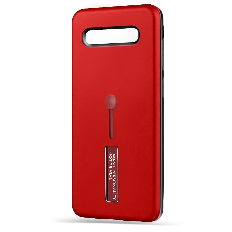 Husa spate pentru Samsung Galaxy S10 Plus - Hard Case Stand Rosu