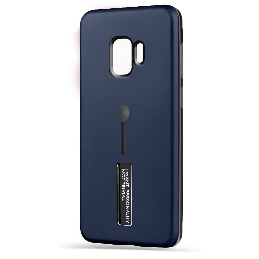Husa spate pentru Samsung S9 - Hard Case Stand Albastru