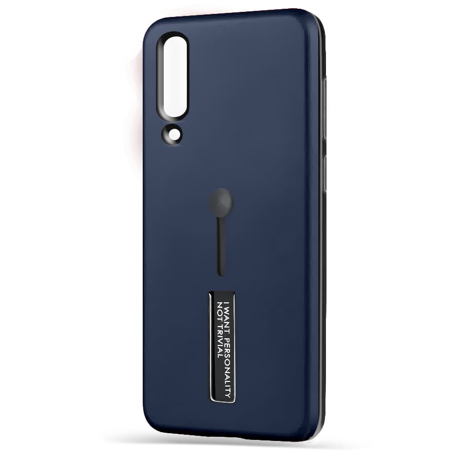 Husa spate pentru Samsung A30s - Hard Case Stand Albastru