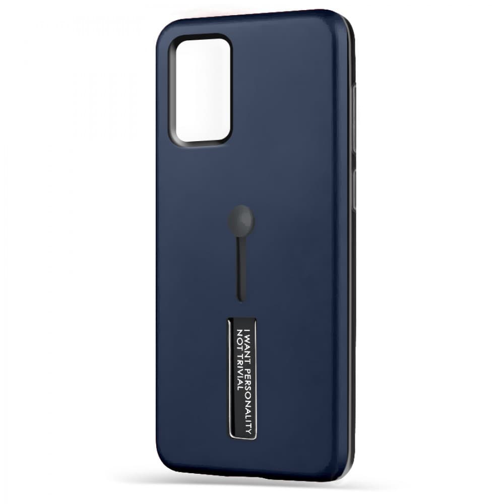 Husa spate pentru Samsung S20 FE - Hard Case Stand Albastru