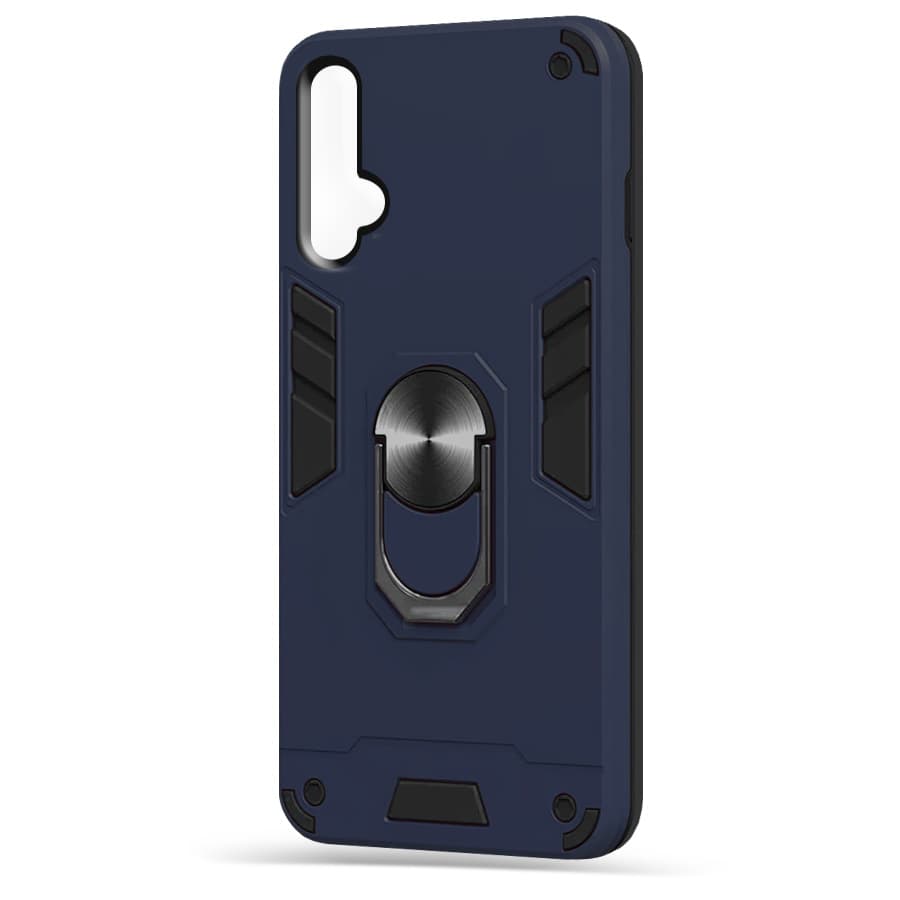 Husa spate pentru Huawei Nova 5T - Hybrid Case Stand Albastru