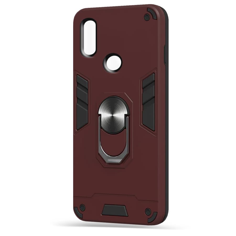 Husa spate pentru Huawei Y6 2019 - Hybrid Case Stand Visiniu