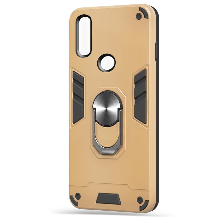 Husa spate pentru Huawei Y7 Prime 2019 - Hybrid Case Stand Gold