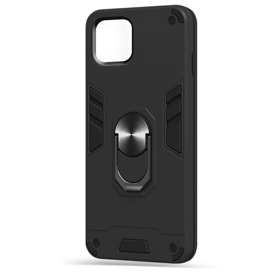 Husa spate pentru iPhone 11 Pro Max - Hybrid Case Stand Negru