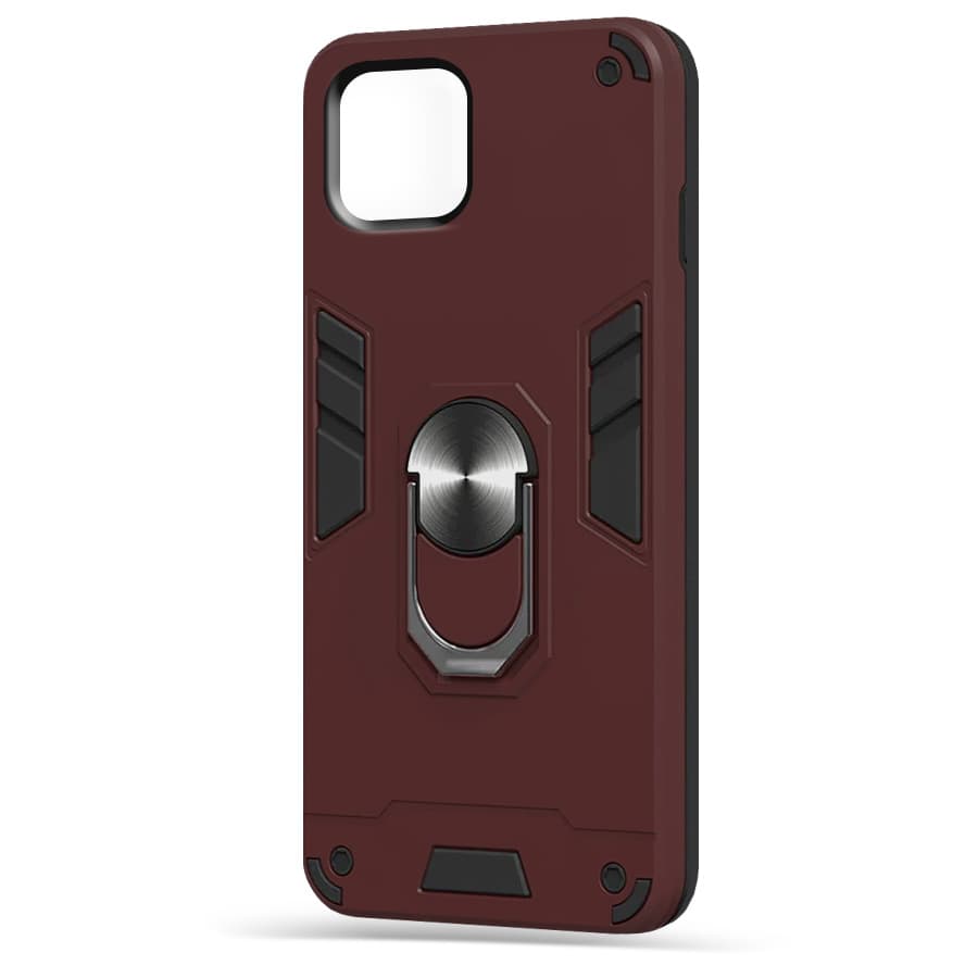 Husa spate pentru iPhone 11 Pro Max - Hybrid Case Stand Visiniu