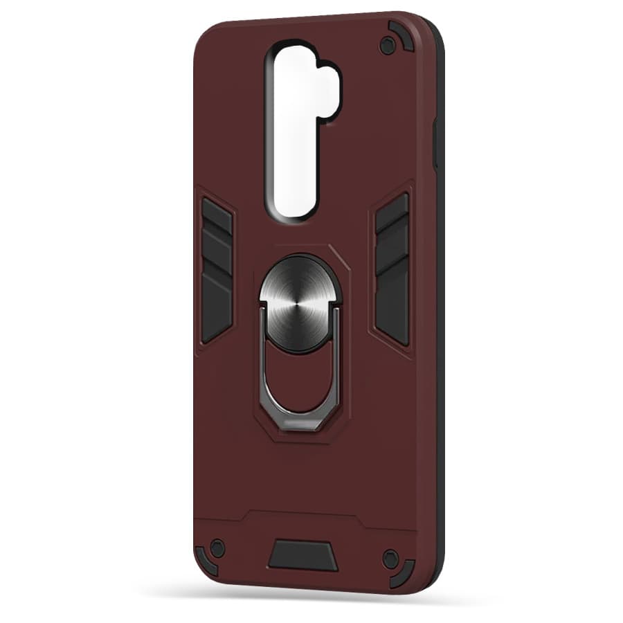 Husa spate pentru Oppo A5 2020 - Hybrid Case Stand Visiniu