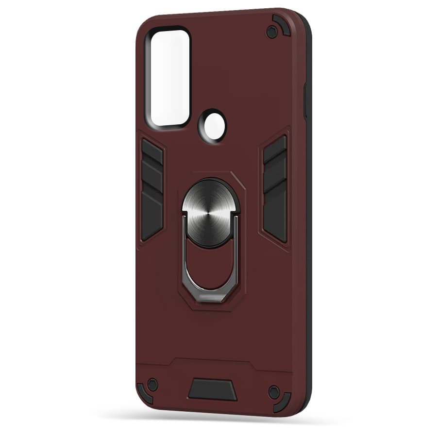 Husa spate pentru Huawei P Smart 2020 - Hybrid Case Stand Visiniu