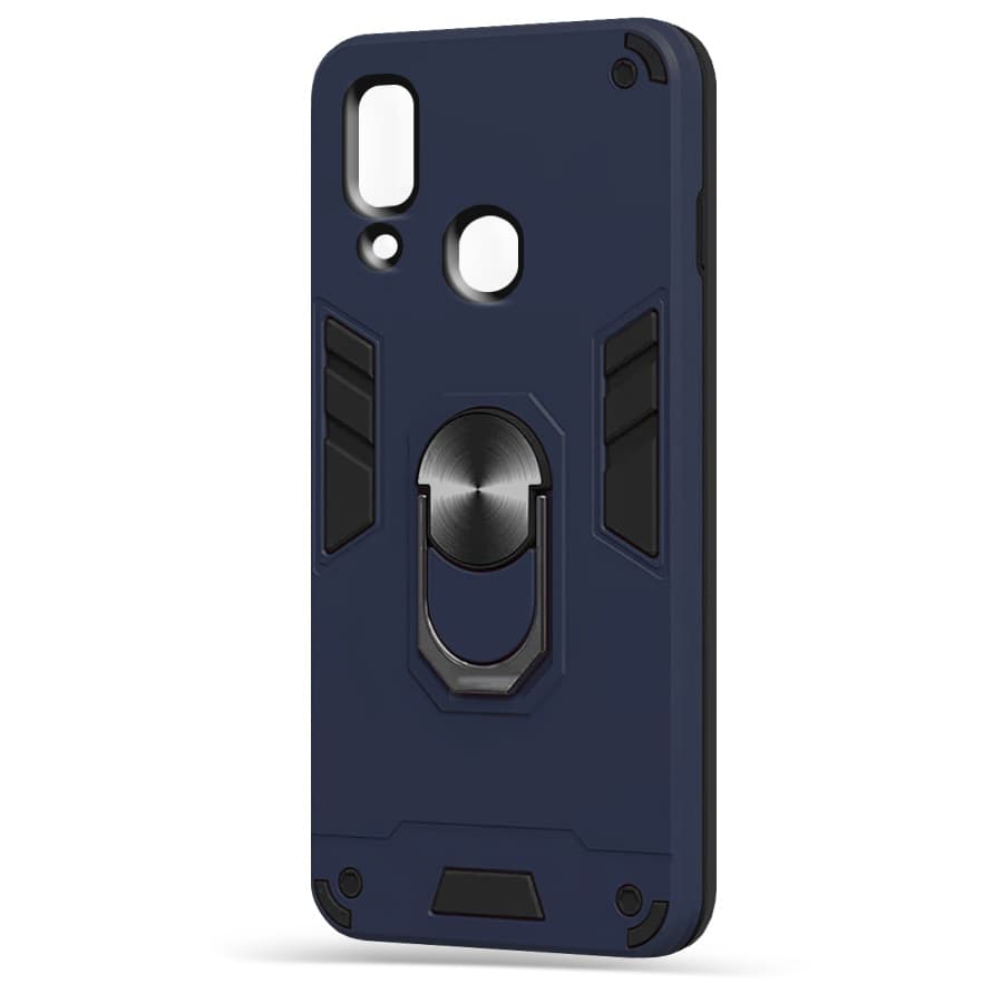 Husa spate pentru Samsung Galaxy A40 - Hybrid Case Stand Albastru