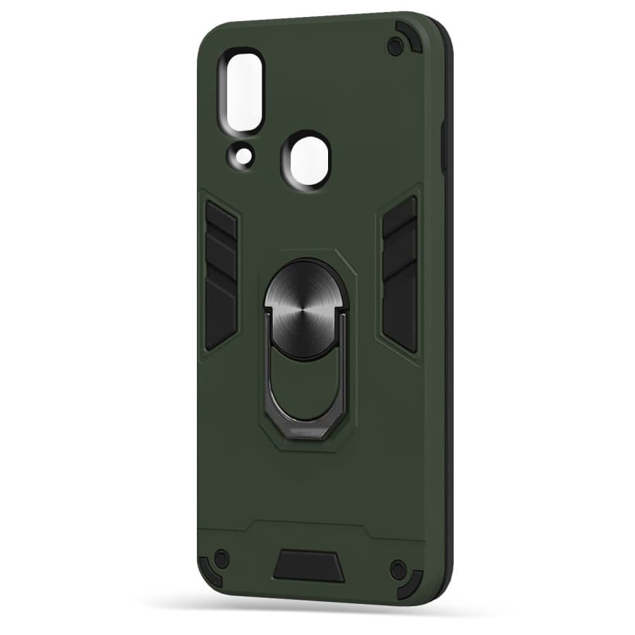 Husa spate pentru Samsung Galaxy A40 - Hybrid Case Stand Army
