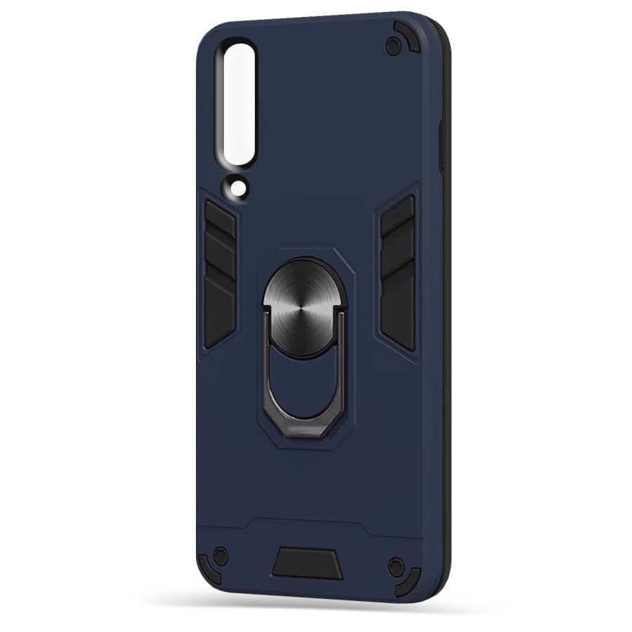 Husa spate pentru Samsung Galaxy A70 - Hybrid Case Stand Albastru
