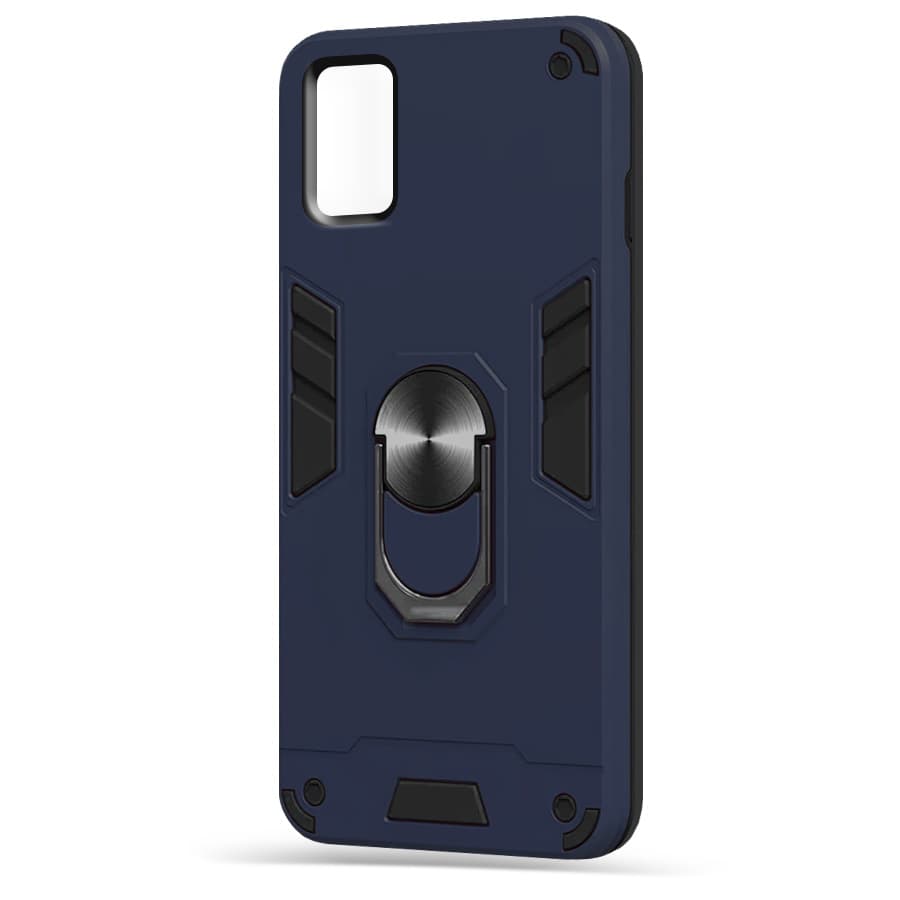 Husa spate pentru Samsung Galaxy M21 - Hybrid Case Stand Albastru
