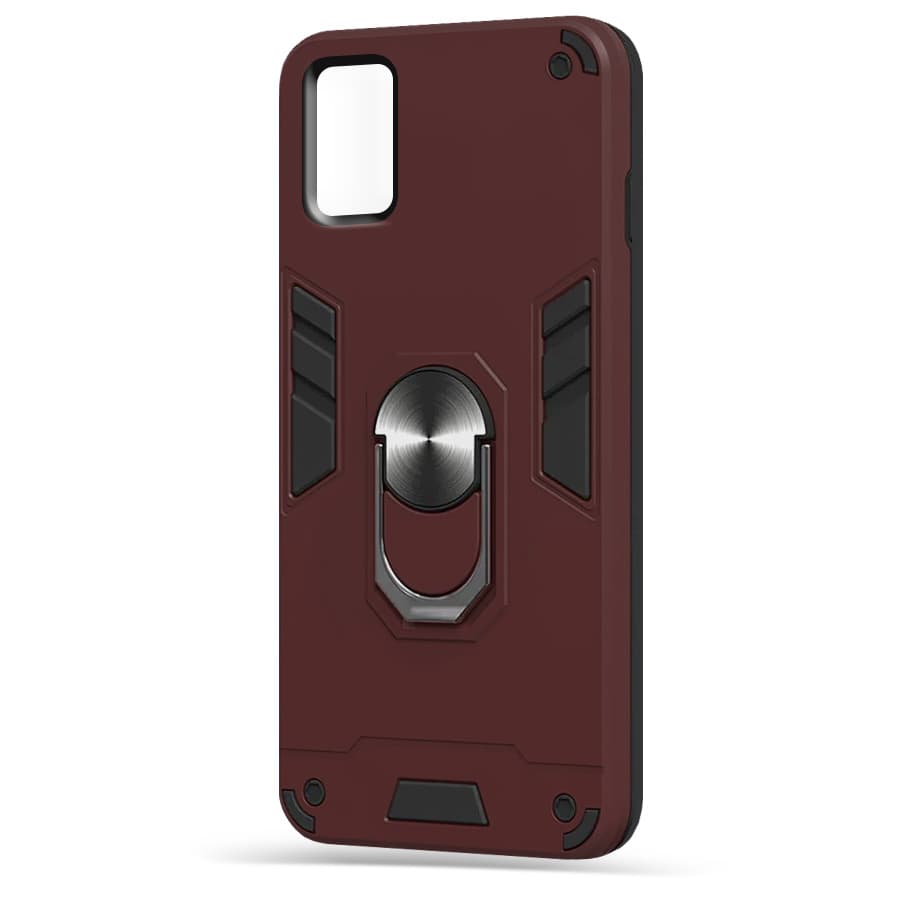 Husa spate pentru Samsung Galaxy M21 - Hybrid Case Stand Visiniu
