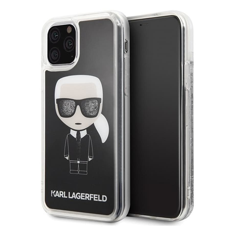 Husa spate pentru iPhone 11 Pro Max - Iconic Glitter Karl Lagerfeld