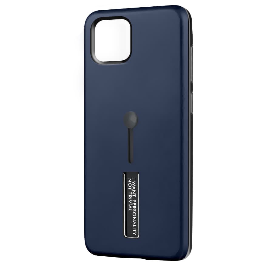 Husa spate pentru iPhone 11 Pro - Hard Case Stand Albastru