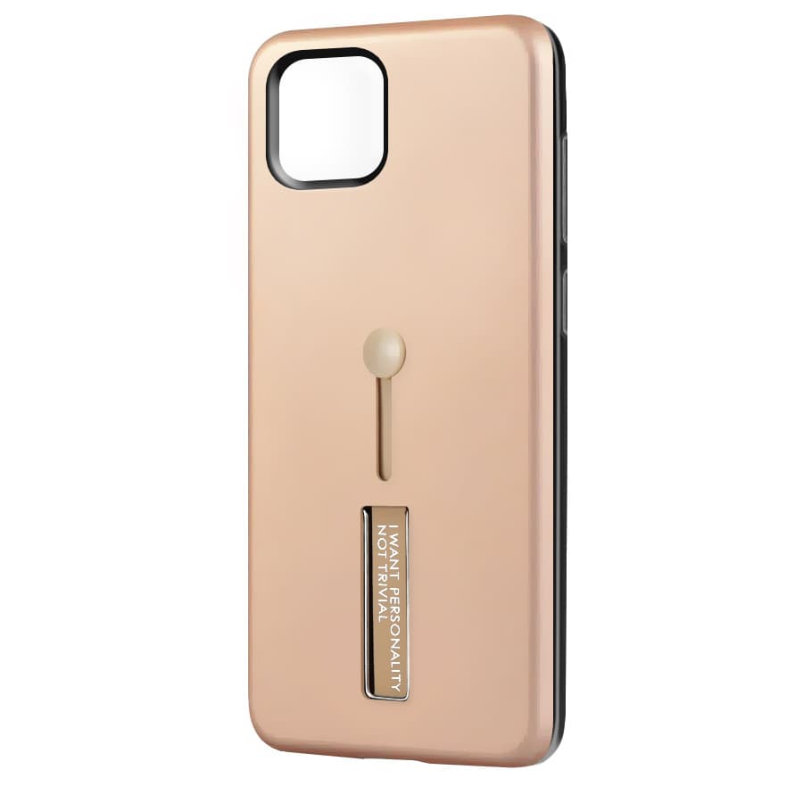 Husa spate pentru iPhone 11 Pro - Hard Case Stand Gold